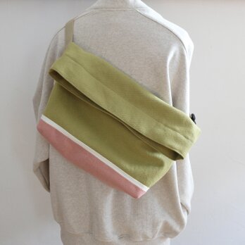 Body bag  ピスタチオ×コーラル（柔らかな帆布）の画像