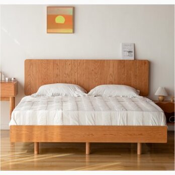 オーダーメイド 職人手作り ベッドフレーム ベット すのこ 天然木 家具 寝具 木目 無垢材 おうち時間 木工 LR2018の画像