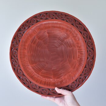 鎌倉彫丸盛皿の画像