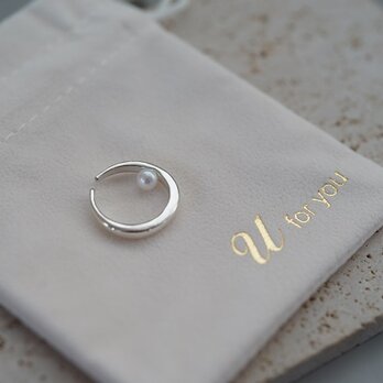 【ripples】silver925 earcuff (pearl)の画像