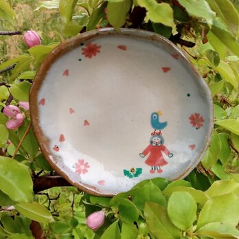 花咲かガールの5寸深皿の画像