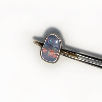 一点もの WT k18 Boulder Opal リング No.21/ 受注制作の画像