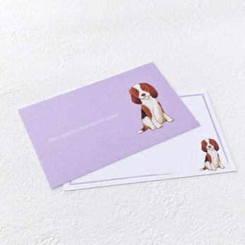 メッセージカードセット（ビーグル犬）の画像