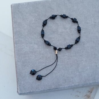 cord bracelet onyxの画像