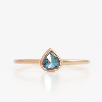 Blue diamond ring / Pear shapeの画像