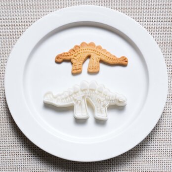 恐竜の化石：ステゴサウルス（クッキーカッター・クッキー型）の画像
