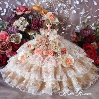 ベルサイユの薔薇 花の妖精 甘さ薫るハニーピンクの豪華ボリュームスウィートフリルドールドレスの画像