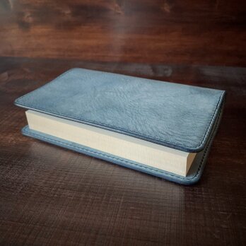《文庫本サイズ》レザーブックカバー（ターコイズ）