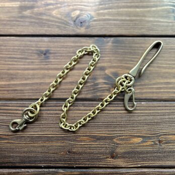 【Wallet Chain Brass 細丸小判】の画像