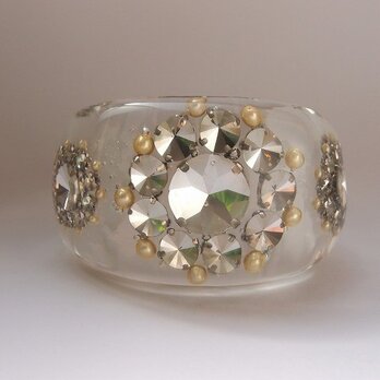 bijou flower bangle[L]の画像