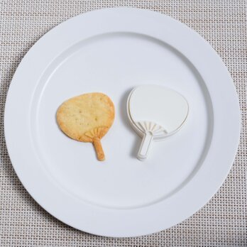 うちわ（クッキーカッター・クッキー型）の画像