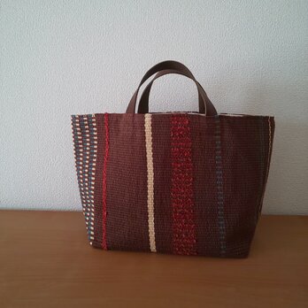 『TATAMI totebag Lsize  』畳織り鞄 手織り A4サイズ たっぷり入る トートバッグの画像