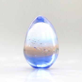 ガラスの雫のプチオブジェ 「seaside dawn（海辺の夜明け）」