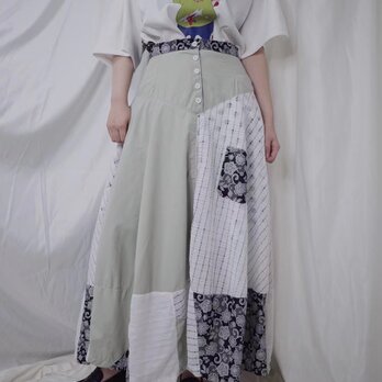 Original long skirt 6001meikeiin handmade original designの画像