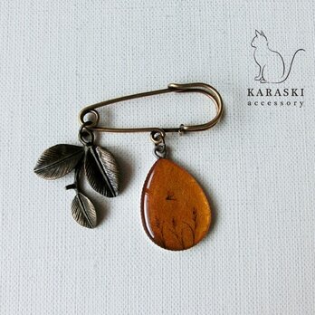 ピンブローチ030/ 稲穂とトンボ