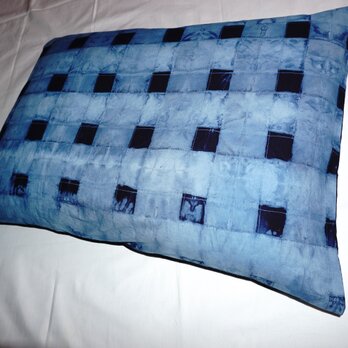 藍染の枕カバーの画像