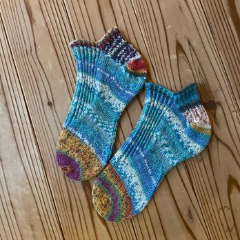 No.795 手編みショートソックス