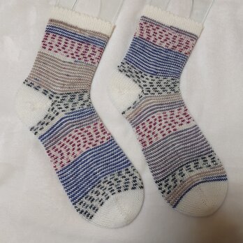 手編み靴下 opal2620×kfs104の画像