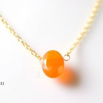 再販】カーネリアンのネックレス　～Eveline