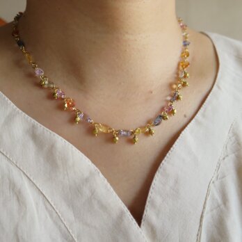 Ｋ18　Multi Sapphire　Necklaceの画像