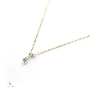 ダイヤモンドとペリドットのK18ネックレス~Diamond collection~の画像