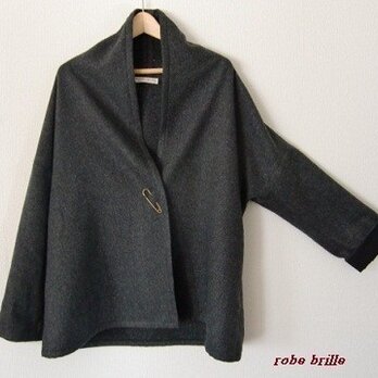 再販ウールのショールカーディガン