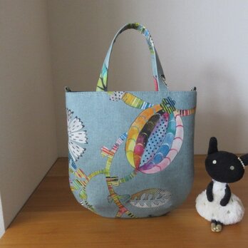 インポート生地のおさんぽトートバッグ　