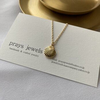 夏を楽しむフレンチシック Sea Shell Necklaces（貝・貝殻・シェル　メタルネックレス　50ｃｍの画像