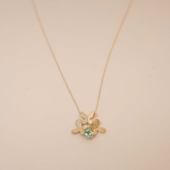 Paraiba Tourmaline Necklace K18YG (パライバトルマリン)の画像