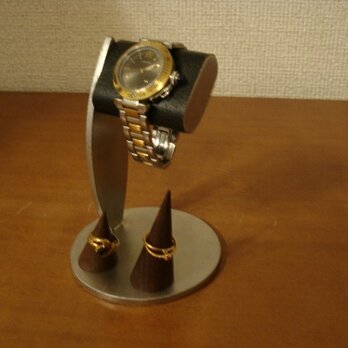 腕時計スタンド　ウォッチスタンド　腕時計スタンド １本　ちょっと背が高いシングルブラックコルク腕時計スタンド　リングスタンド　の画像