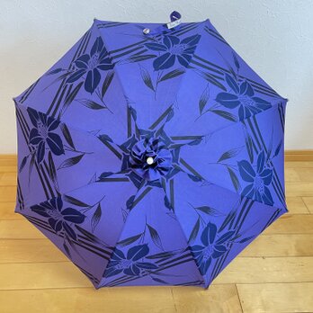 お値下げ品　浴衣から作った日傘　仲夏