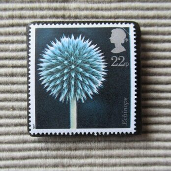イギリス1987年　切手ブローチ 8017