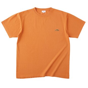 【ライトオレンジ】フードテキスタイルTシャツ『ルイボス』；クロワッサン刺繍付きの画像