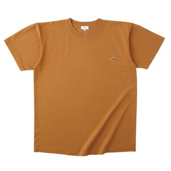 【ライトブラウン】フードテキスタイルTシャツ『コーヒードリップ』；クロワッサン刺繍付きの画像