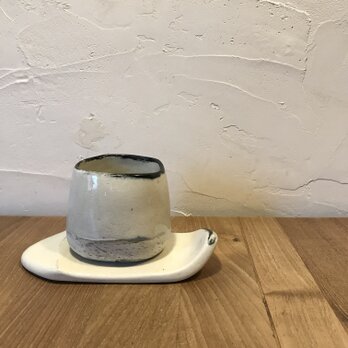 小さな筏付き花器の画像