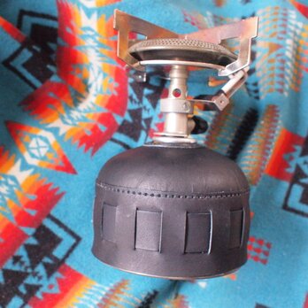 OD 缶カバー250/230サイズ　scacchi　 栃木レザー　レザー・糸共にブラックの画像