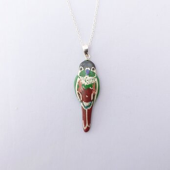 ウロコインコ漆ネックレス（sv）