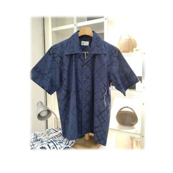 11　武田信玄浴衣リメイクメンズアロハシャツ（L）の画像
