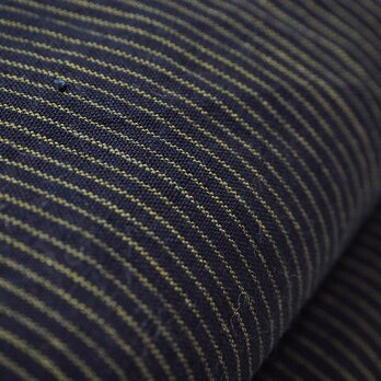 sm0018b　縞文様 木綿 ハギレ 90cm 野良着 / 古布 古裂 藍染 かすり