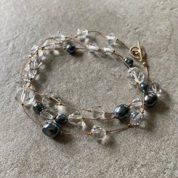 Vintage Crystal&Glass pearl Aの画像