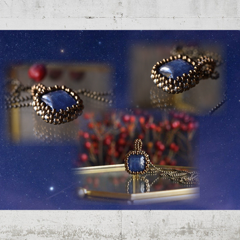 クロシェ-星降る聖夜のカイヤナイトペンダント-の画像