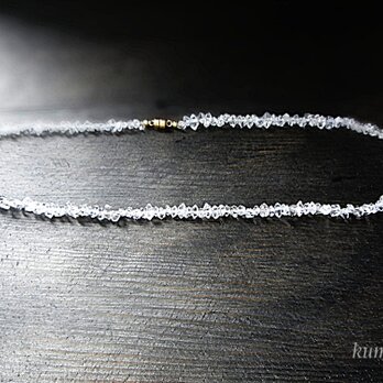 ハーキマーダイヤモンドのネックレスです（約38ｃｍ）の画像