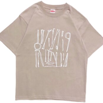 DRAWING・スモーキーピンク・Tシャツ【2TN-023-SP-W】の画像