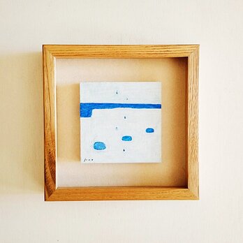 原画「rainy days」 水彩 絵画 ※ボックス額縁入りの画像