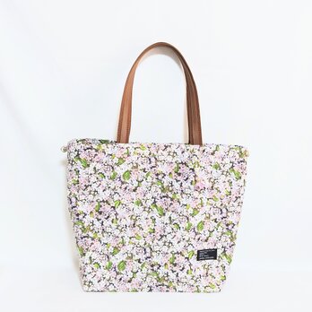USAピンクの花々 2Way肩掛けトートバッグの画像