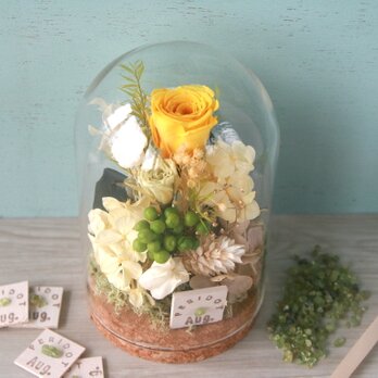 8月生まれの方へ　誕生月の天然石 flower bottle　-PERIDOT-の画像