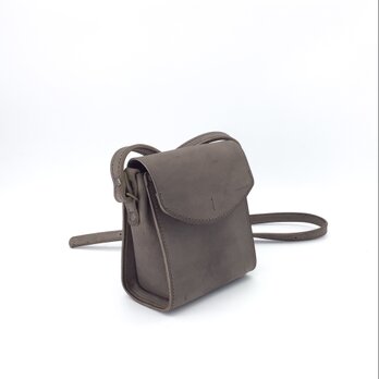 Kotori bag シンプルバージョン縦Sサイズ　イタリアンレザーブリーナグレーの画像