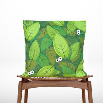 森のクッションLeaves design spring&summer Ver. -ヒノキの香り-の画像