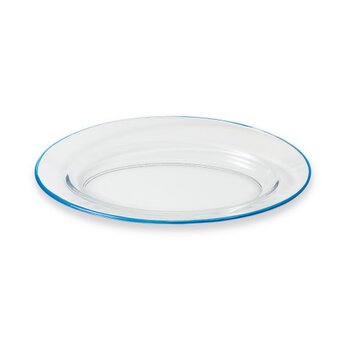 bitte 26cmオーバルプレート　ブルー