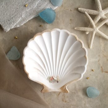 marble shell stone | 貝殻のアロマストーンの画像
